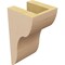 Ekena Millwork 4"W x 4"D x 8"H Wide Carmel Rough Cedar Woodgrain TimberThane Corbel, Primed Tan CORUR04X04X08CARRCPR - alternate 3
